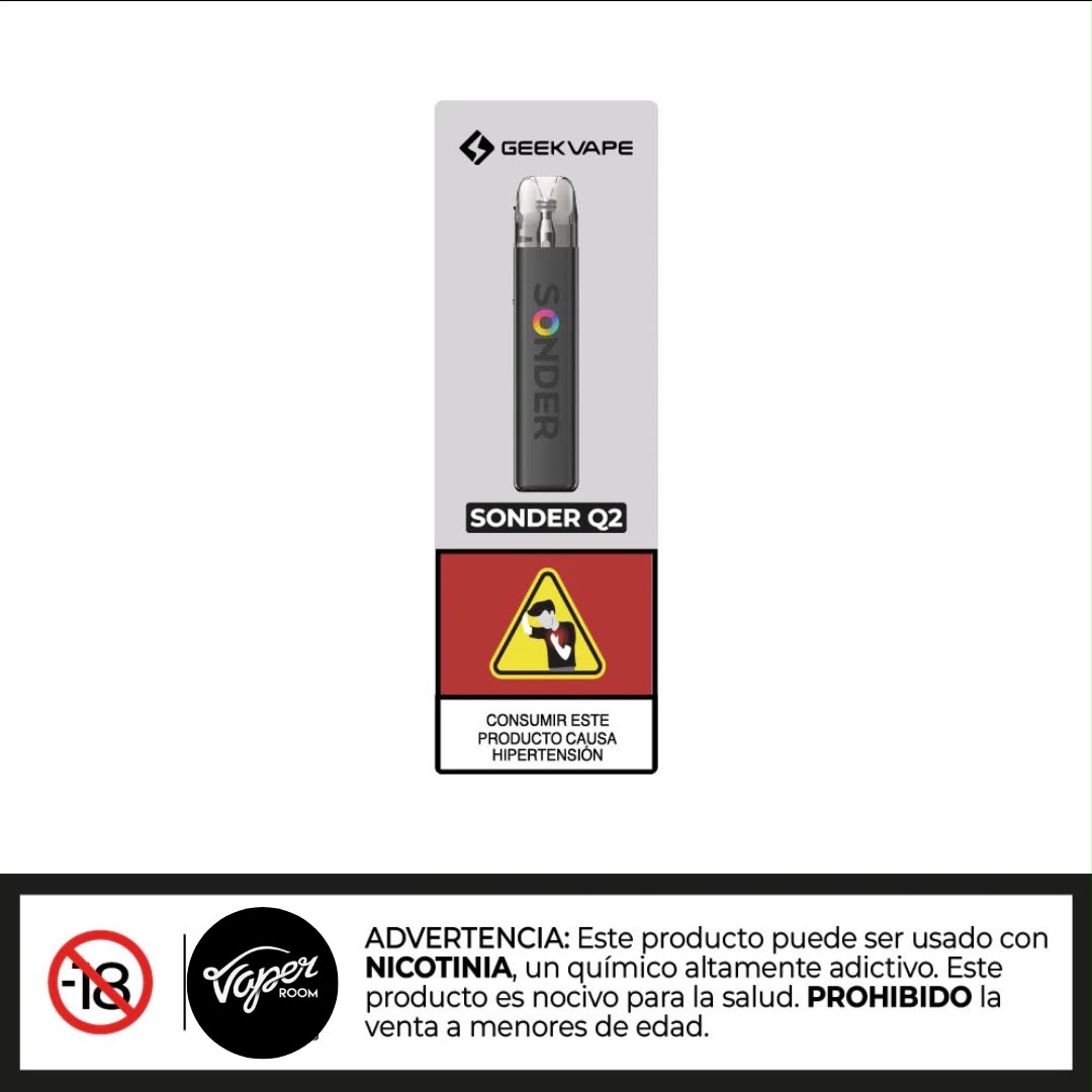 SONDER Q2 DE GEEKVAPE CON UNA SAL DE NICOTINA ARTESANAL